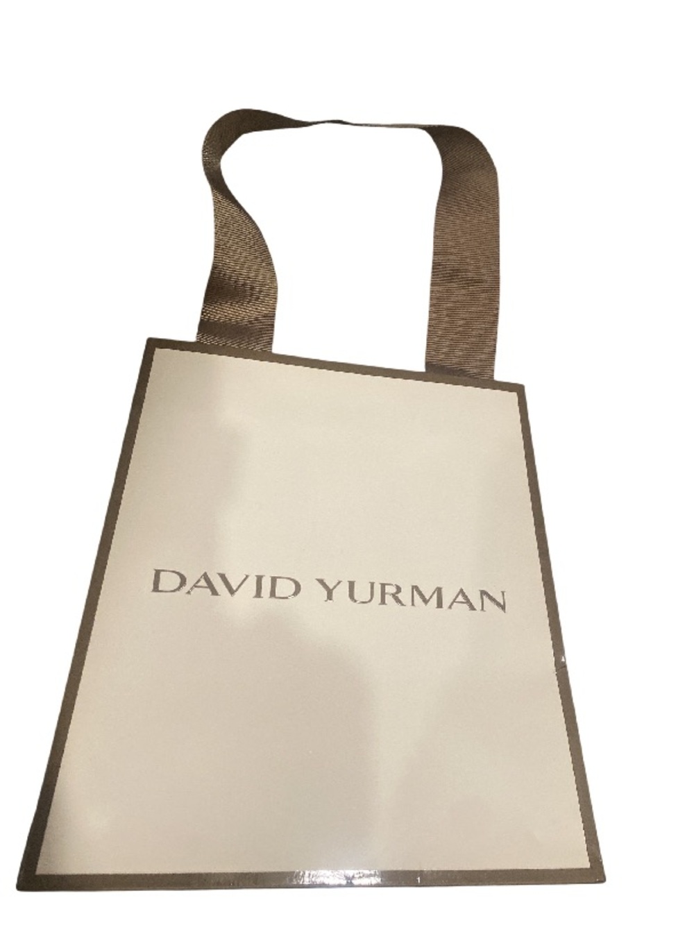 David Yurman Beige and Brown Branded Jewelry Bag